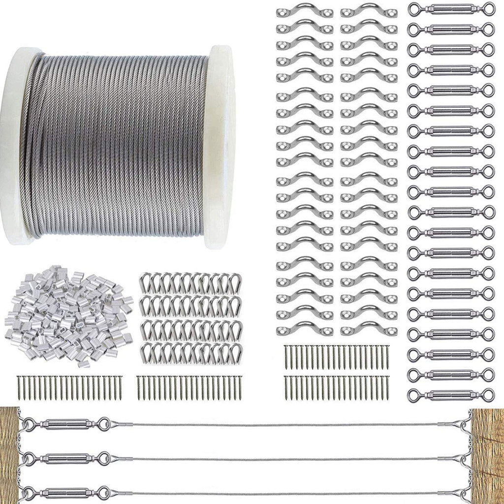 1/8 Cable Railing Kit with 400ft Stainless Steel Cable Wire X87820