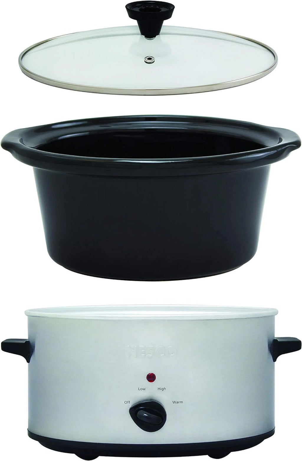 6 Quart Silver Slow Cooker O100181