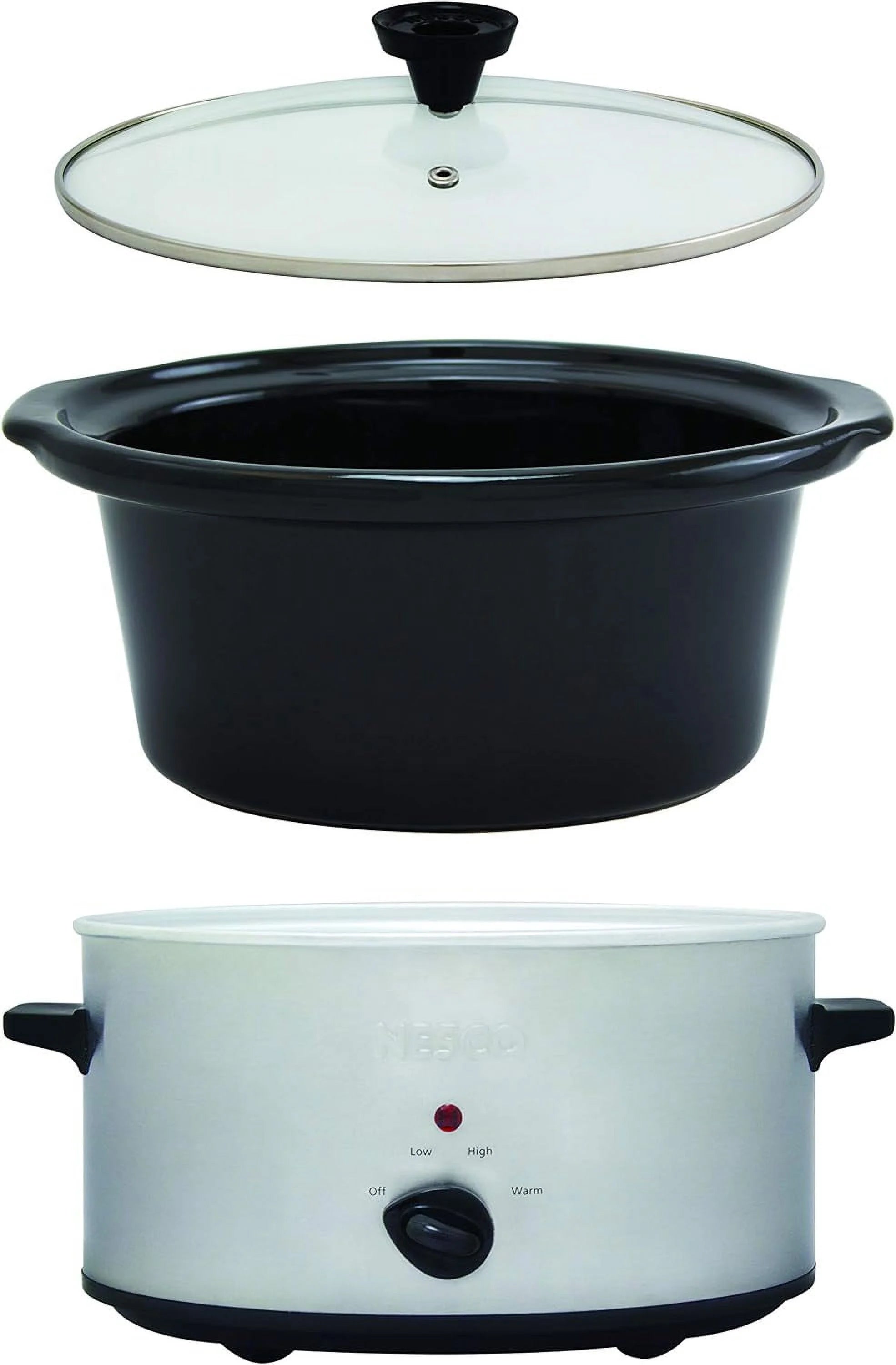 6 Quart Silver Slow Cooker O100181