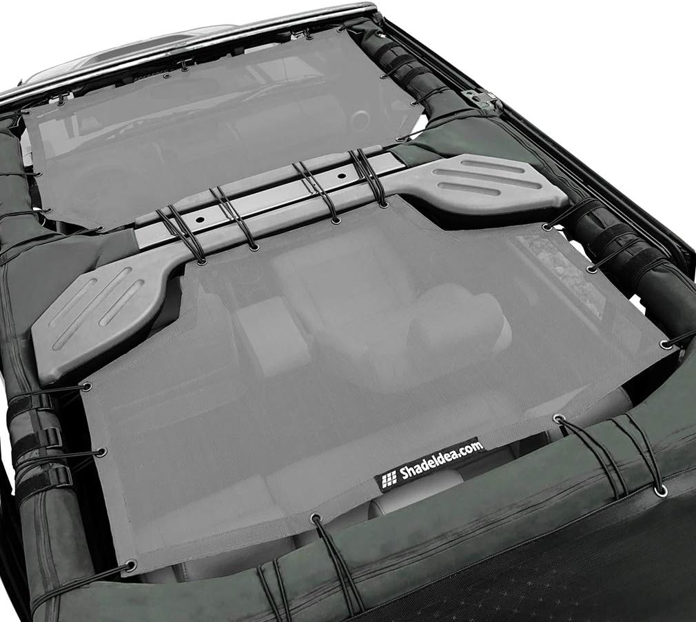 JKU 4 Door Front & Rear Black Mesh Sun Shade Z15961