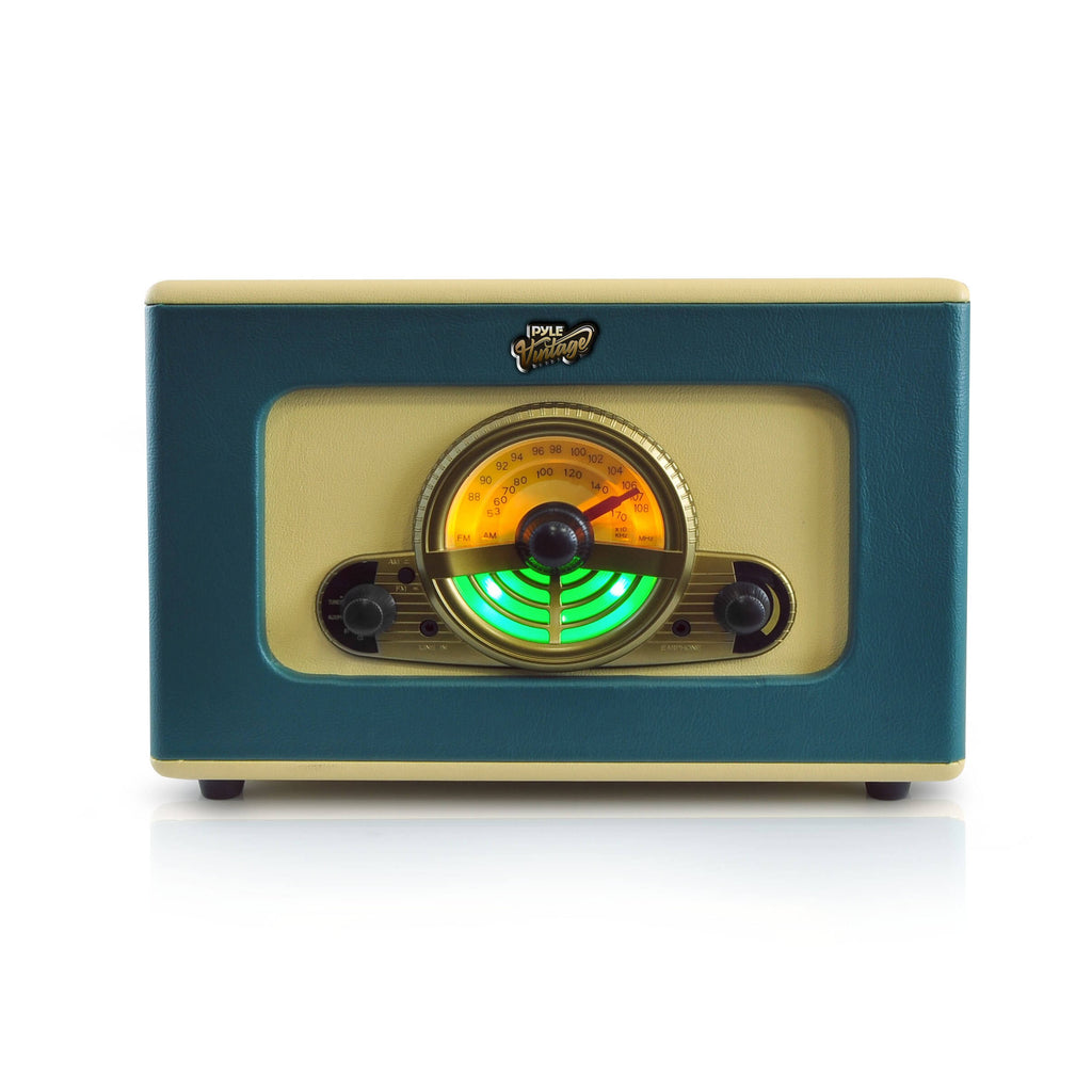 Bluetooth Vintage Suitcase-Style Turntable Speaker System with CD Player H708