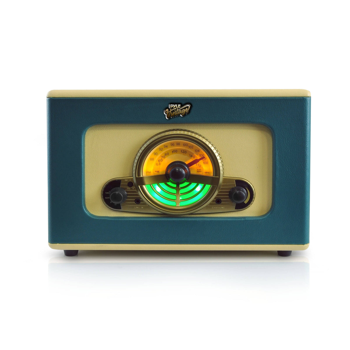 Bluetooth Vintage Suitcase-Style Turntable Speaker System with CD Player H708