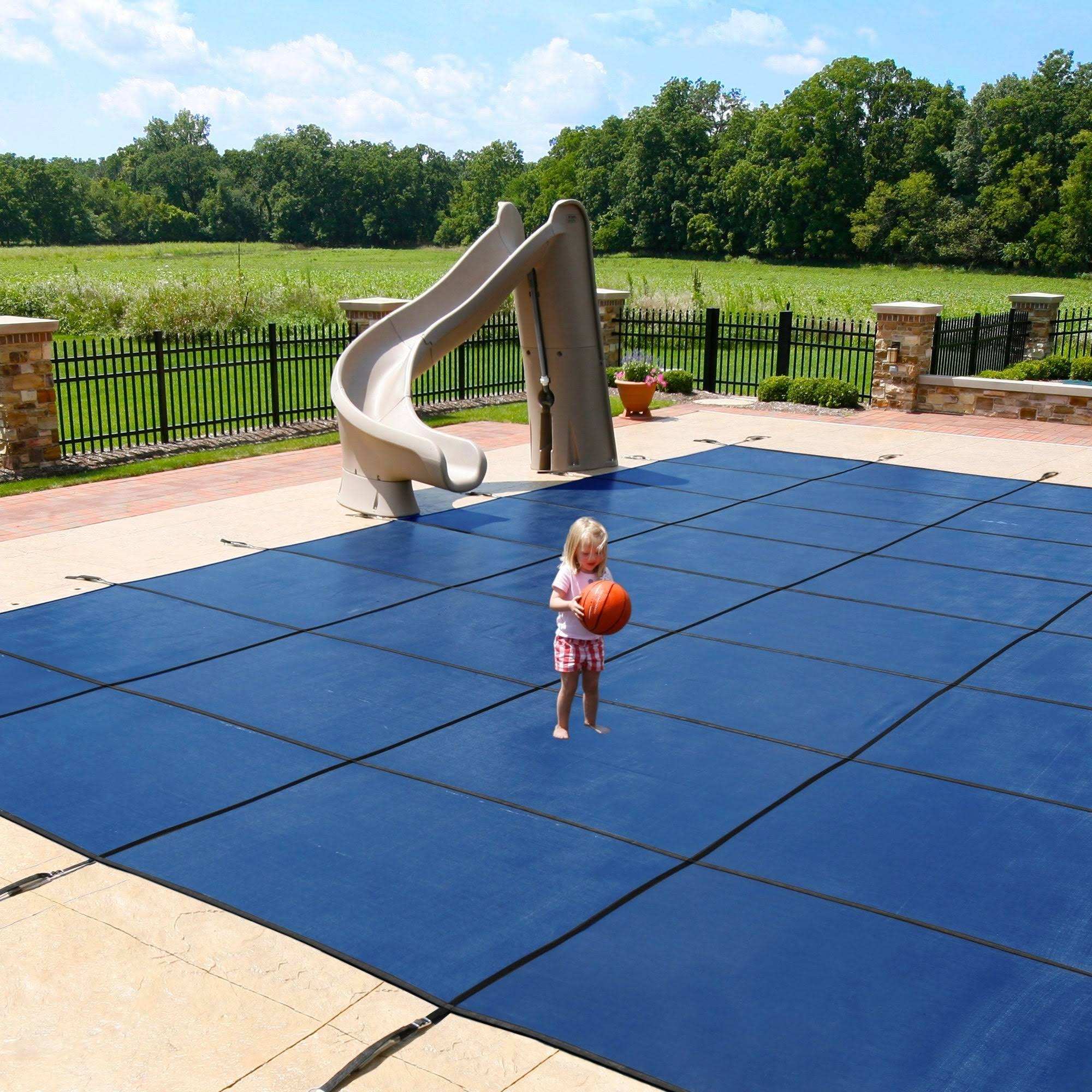 Blue In-Ground Safety Pool Cover W2332
